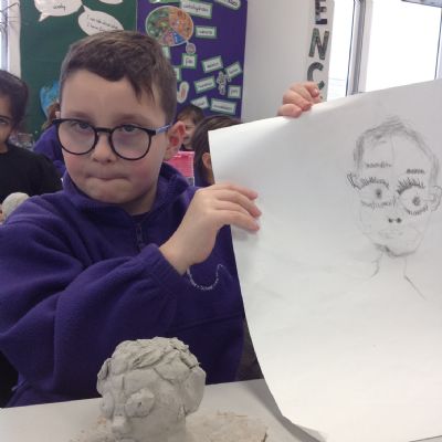 February 2022: Portraits & Clay Sculptures